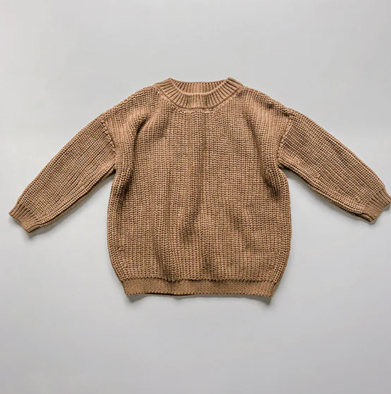 The Chunky Organic Sweater - Carmel