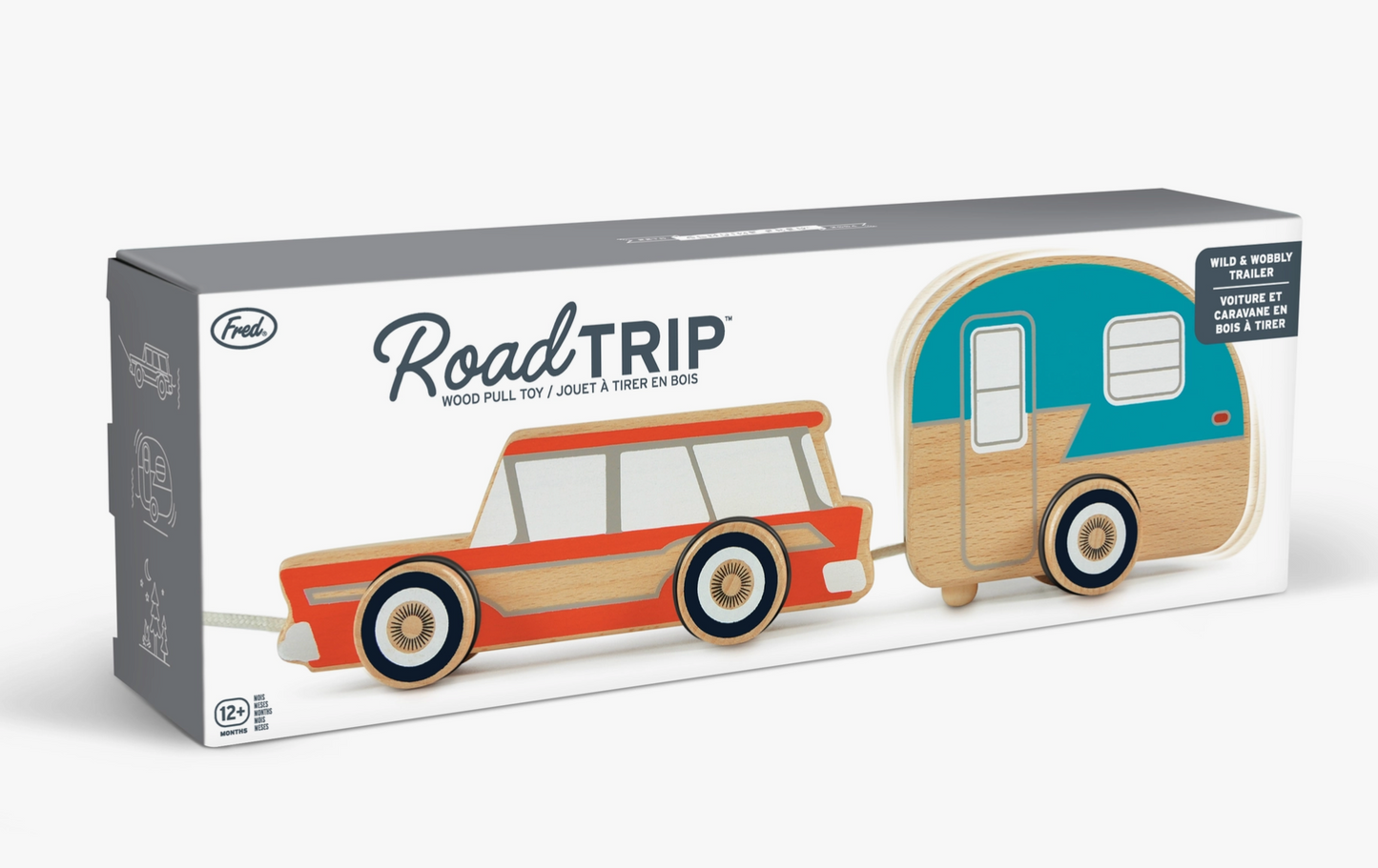 Road Trip Vintage Camper Wooden Pull Toy