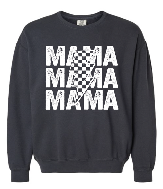 Mama Stacked Lightening Bolt Pullover