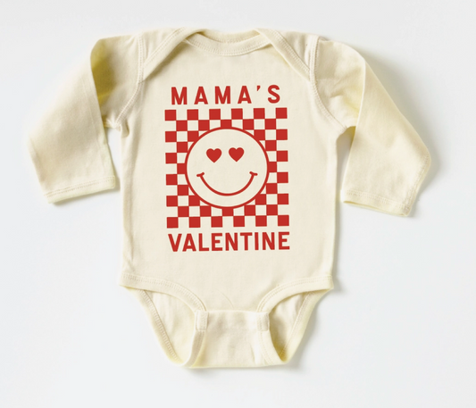 Mama's Valentine - Long Sleeve Onesie