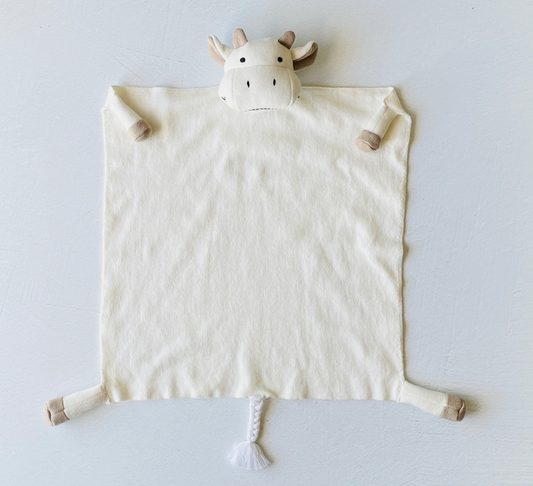 Organic Cow Lovey Security Cloth