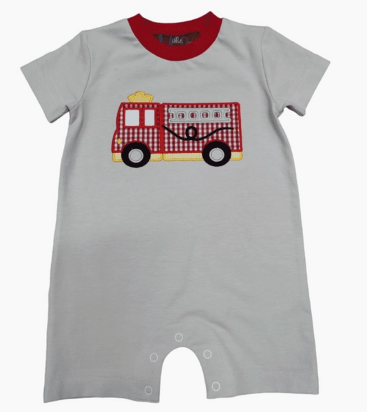 Fire Truck - Boys Romper