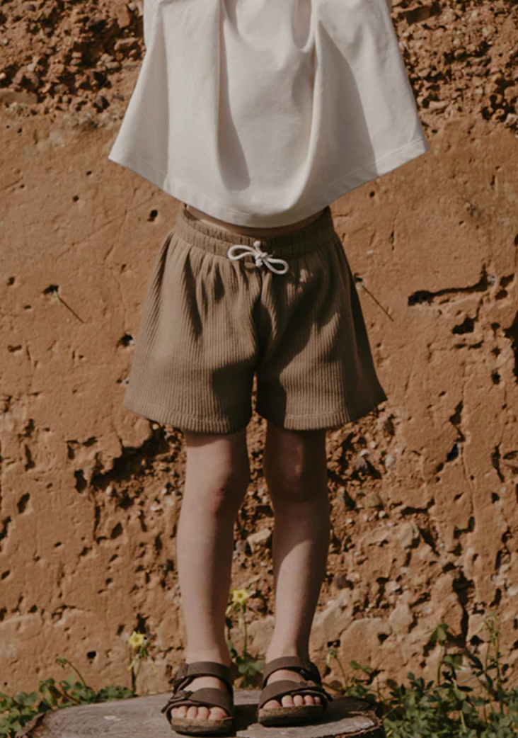 The Ribbed Short - Organic Cotton
