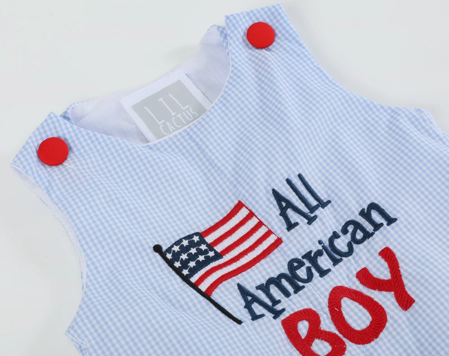 USA - All American Boy Gingham Shortalls