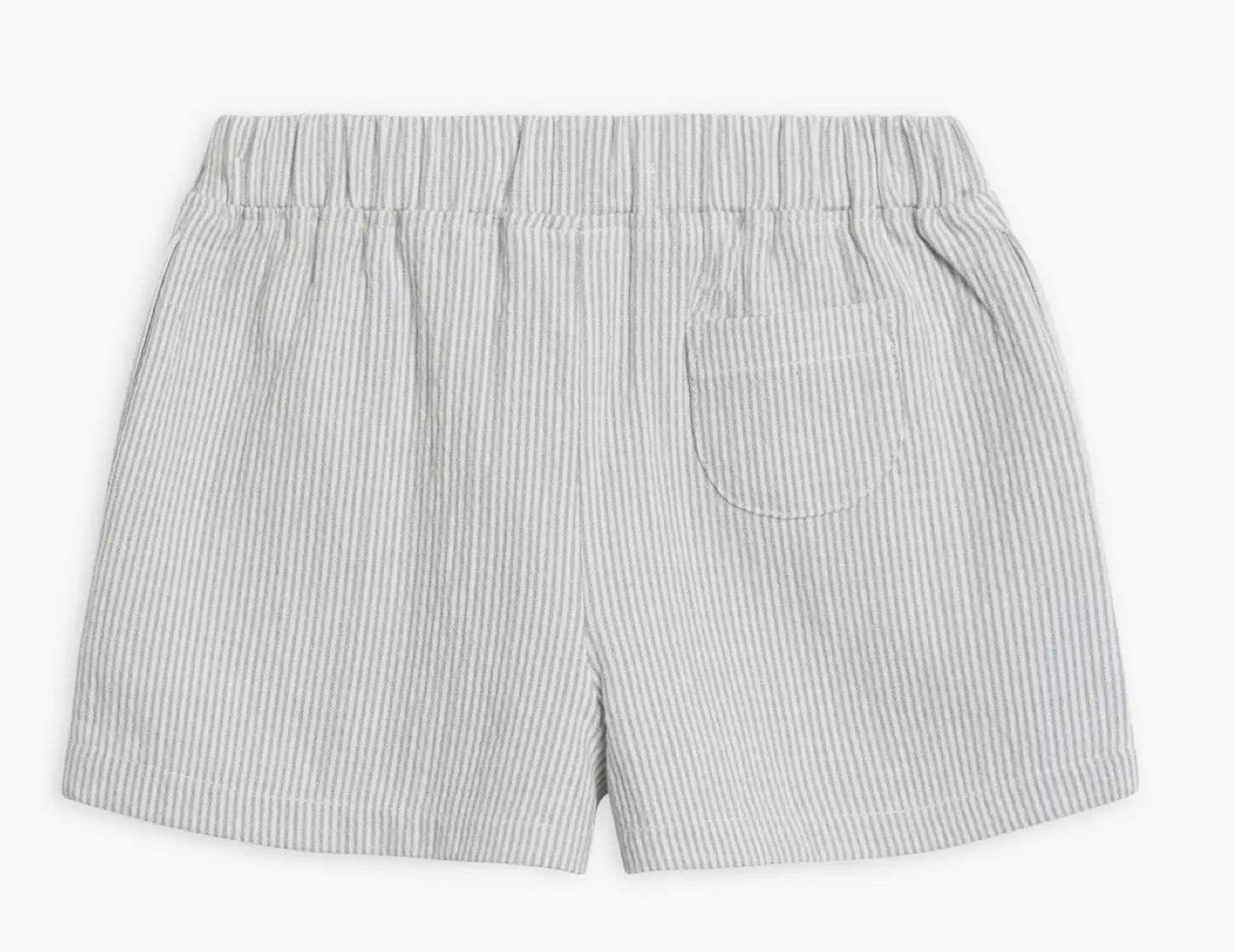 Organic Kids Nixie Seersucker Short - Shore Stripe / Mist