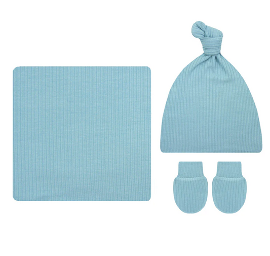 Beckham Ribbed Newborn Hat Bundle