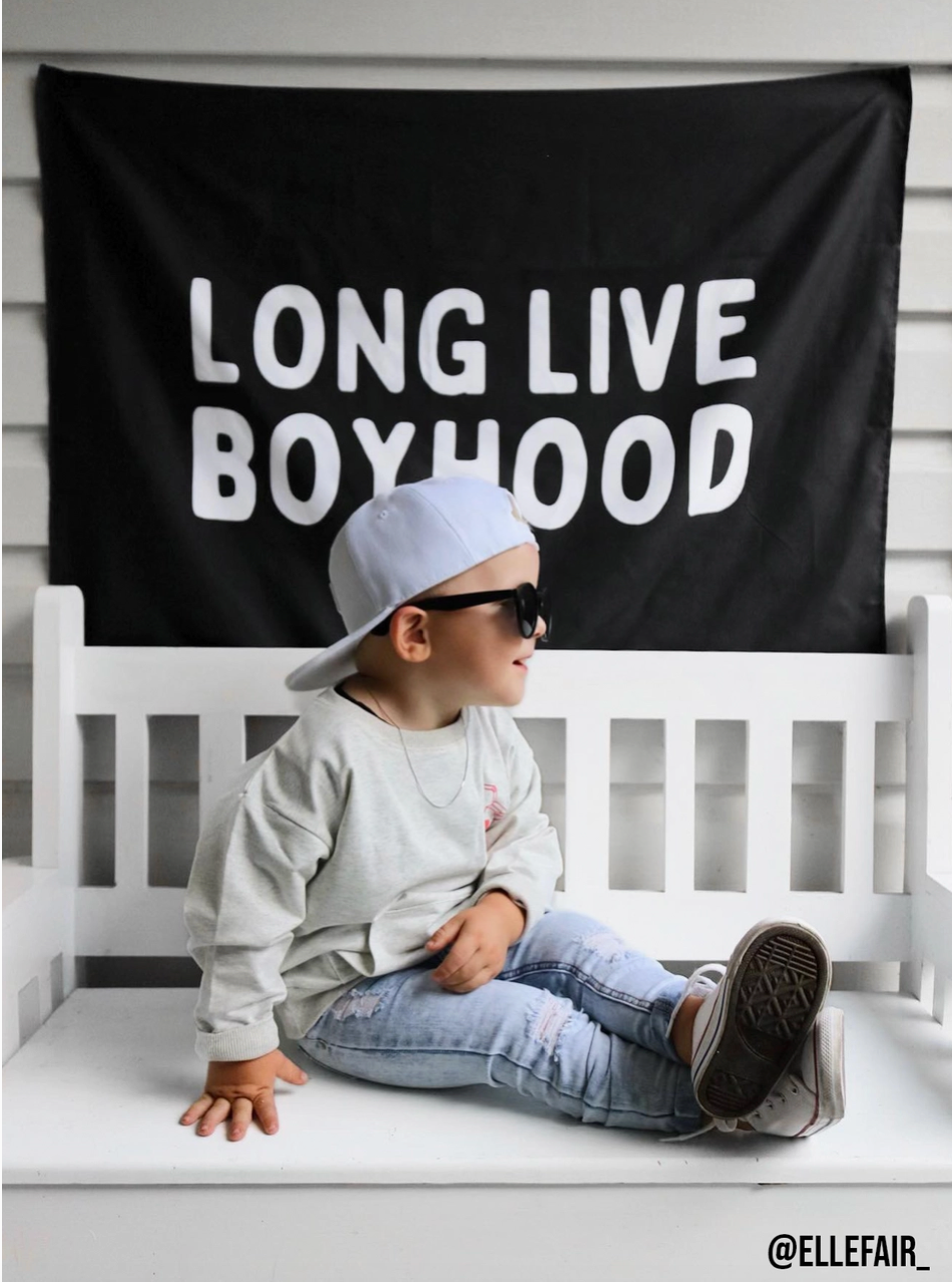 Long Live Boyhood Large Banner 36x26