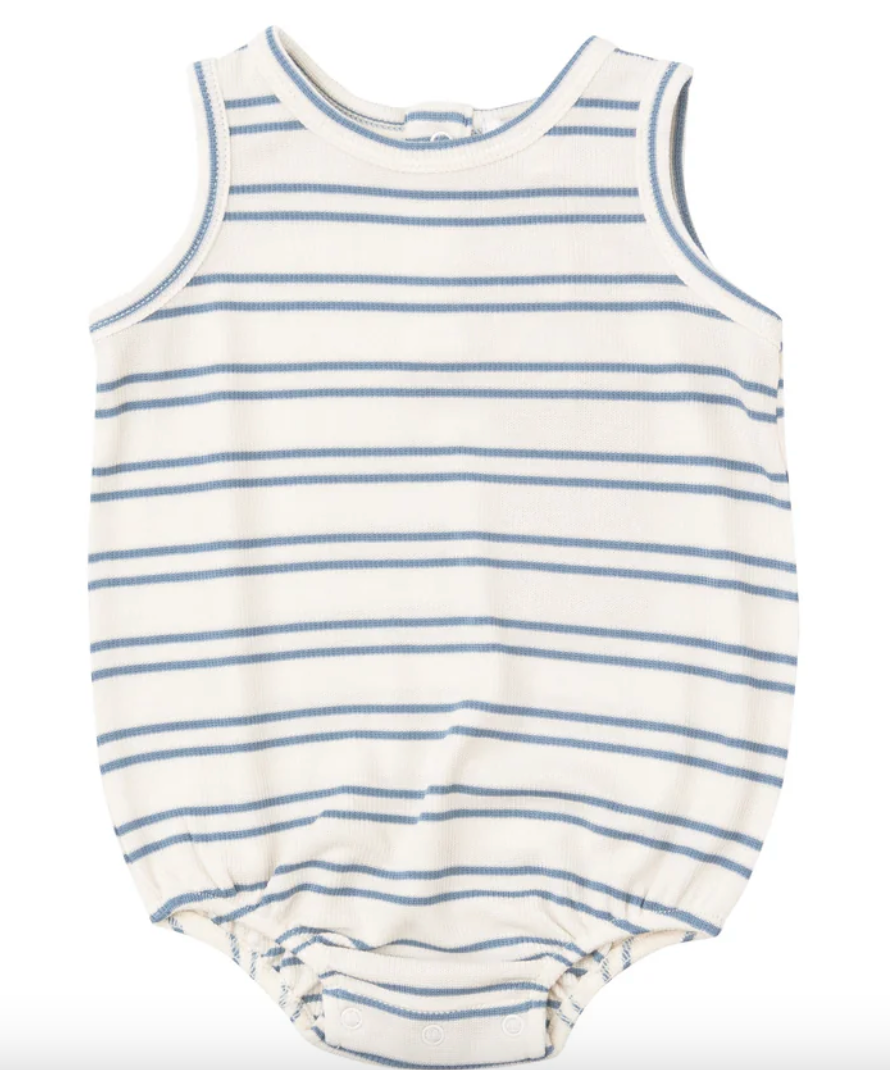 Rib Tank Bubble - Anchor Stripes