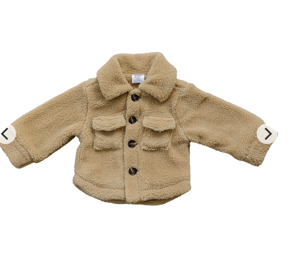 Mebie Baby - Sherpa Jacket Tan