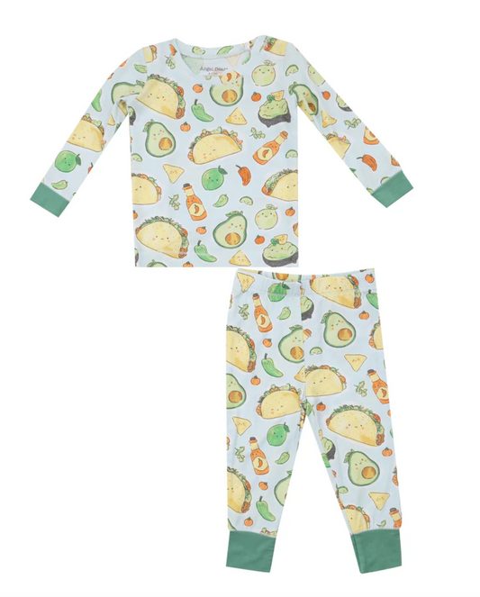 Happy Tacos Two Piece Bamboo Set