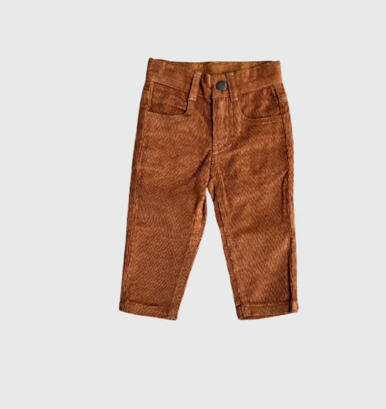 Corduroy Pants - Rust