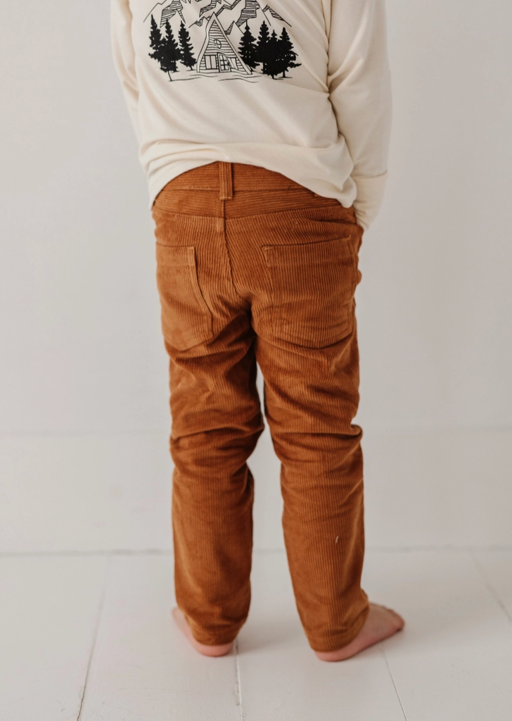 Corduroy Pants - Rust