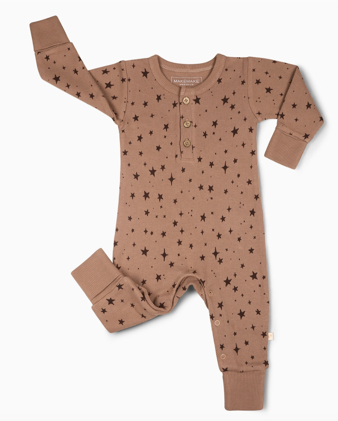 Organic Button Romper - Starstruck