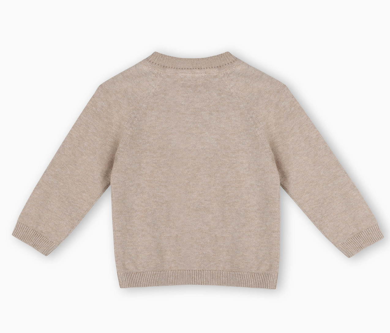 Organic Moose Appliqué Raglan Pull-Over Sweater