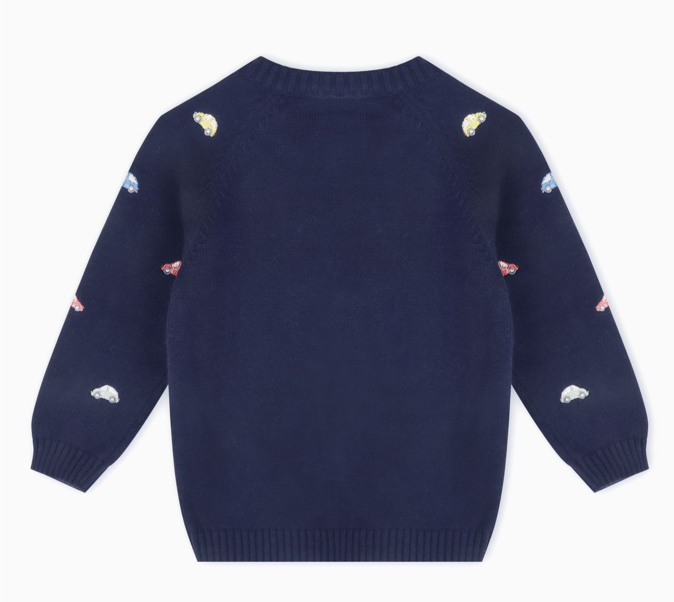 Organic - Mini Beetle Embroidered Sweater Navy Blue