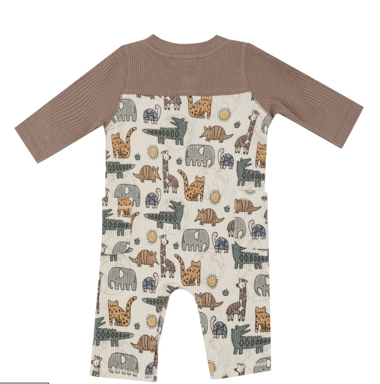 Safari Animal Thermal Romper