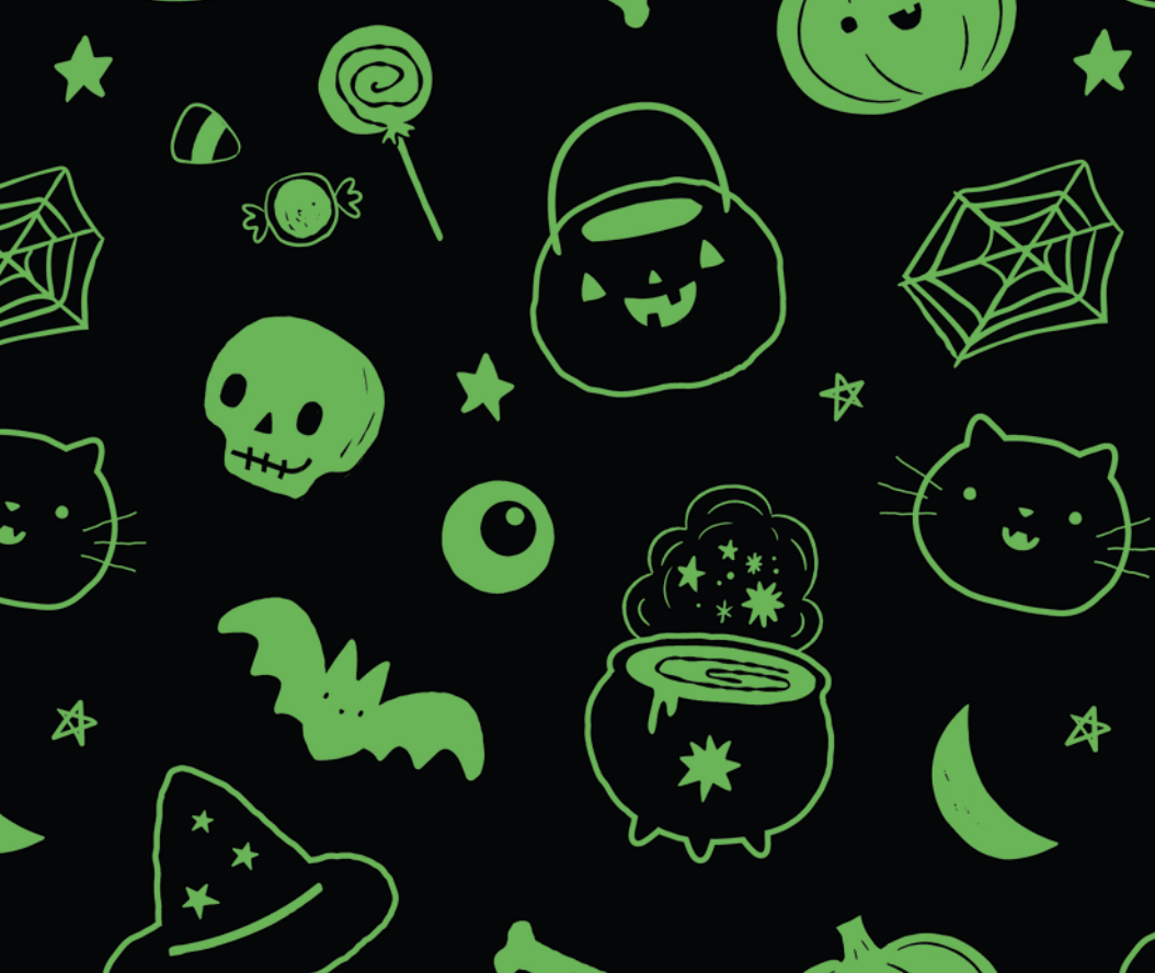 Glow in the Dark Halloween Bamboo Two Piece - Long Sleeve