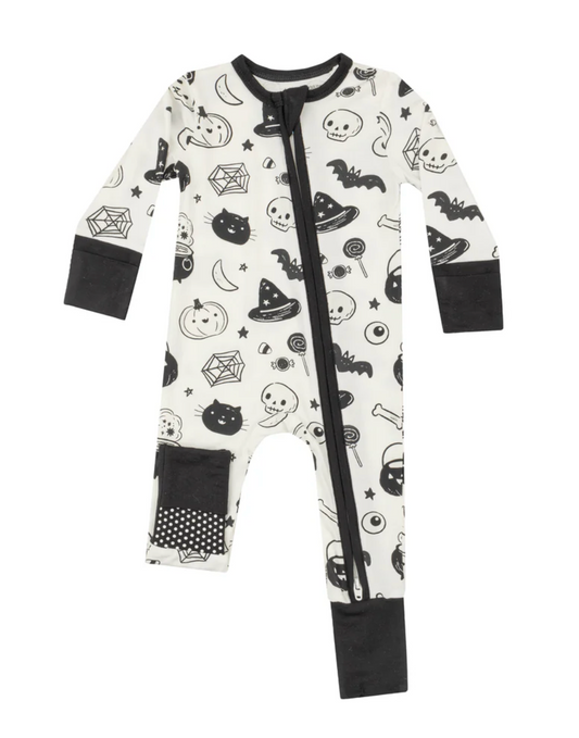 Glow In the Dark Halloween Bamboo Convertible Romper