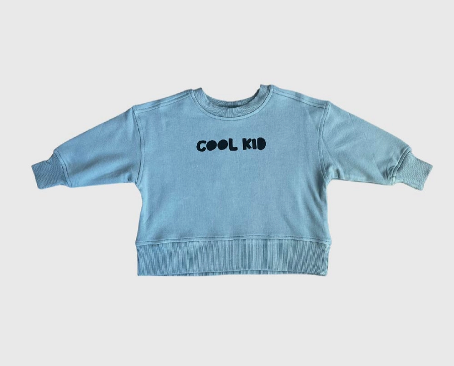 Cool Kid Boxy Sweatshirt - (back- Cool Since Forever)