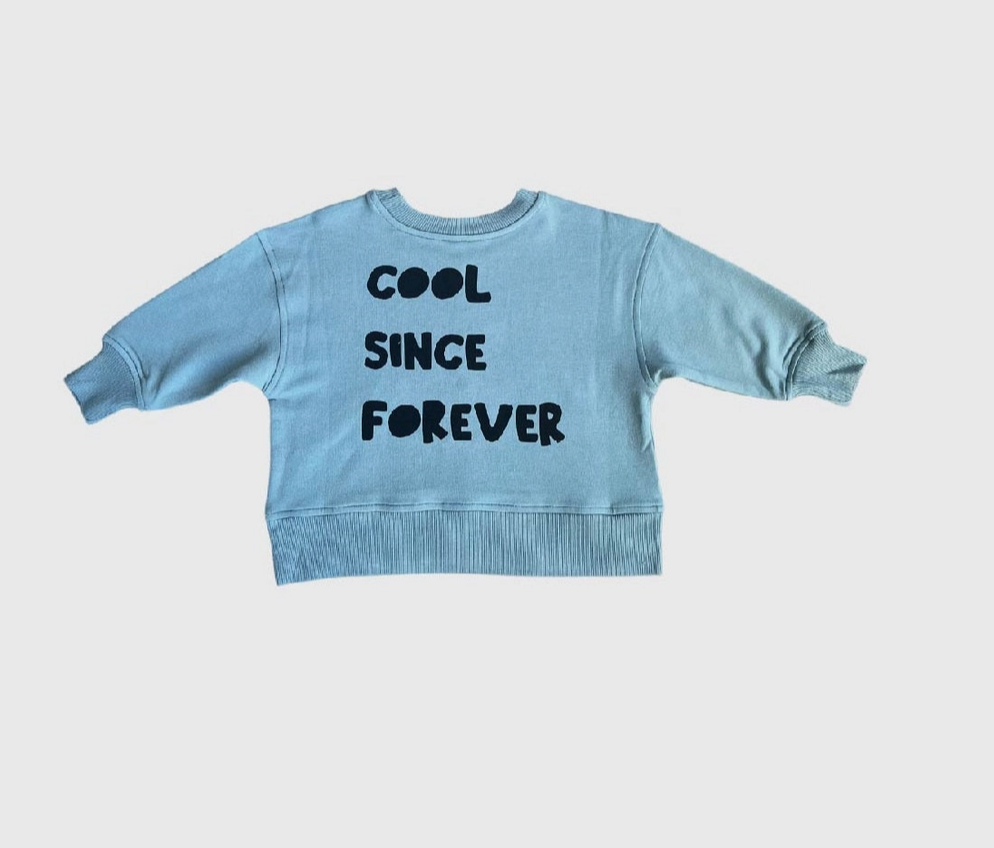 Cool Kid Boxy Sweatshirt - (back- Cool Since Forever)