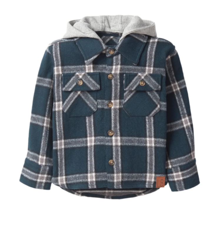 Hooded Flannel - Night Fall - Baby and Kids