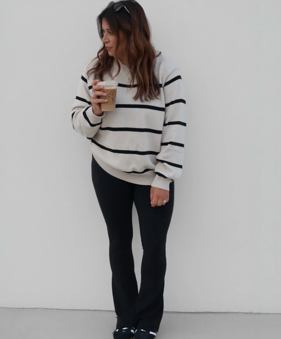 Women's Knit Pinstripe Sweater