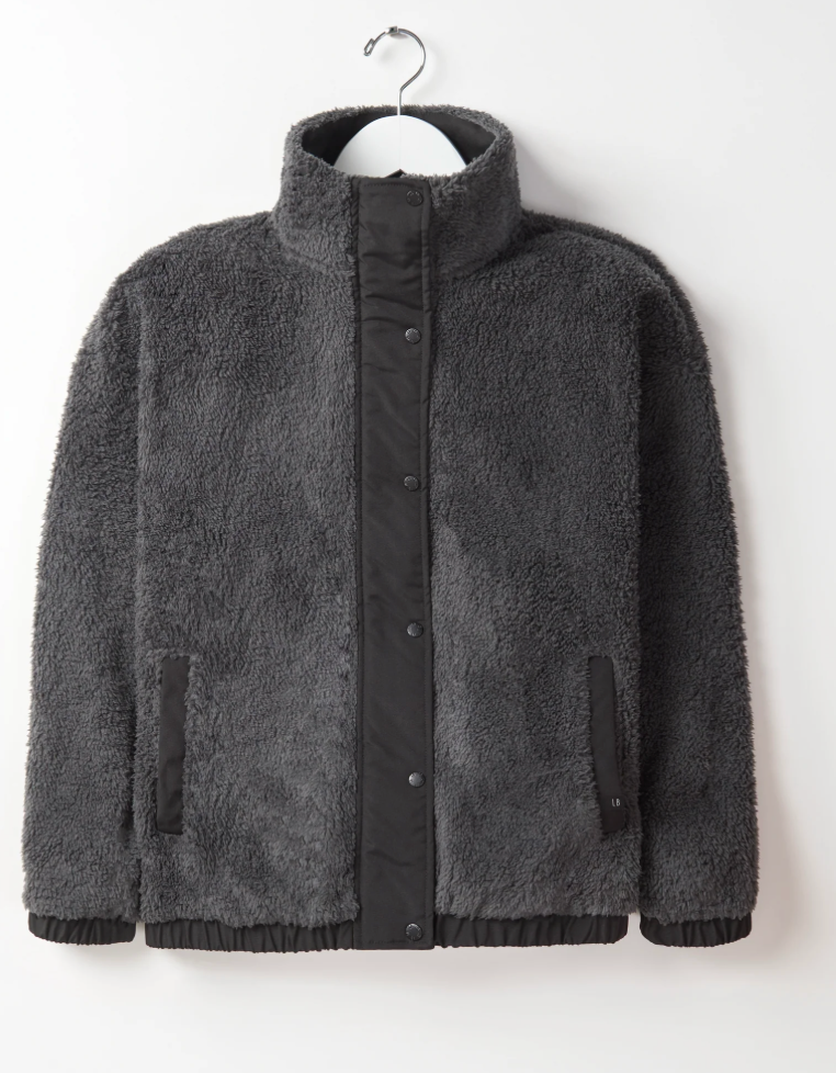 Adult Unisex Sherpa Jacket - Smoke