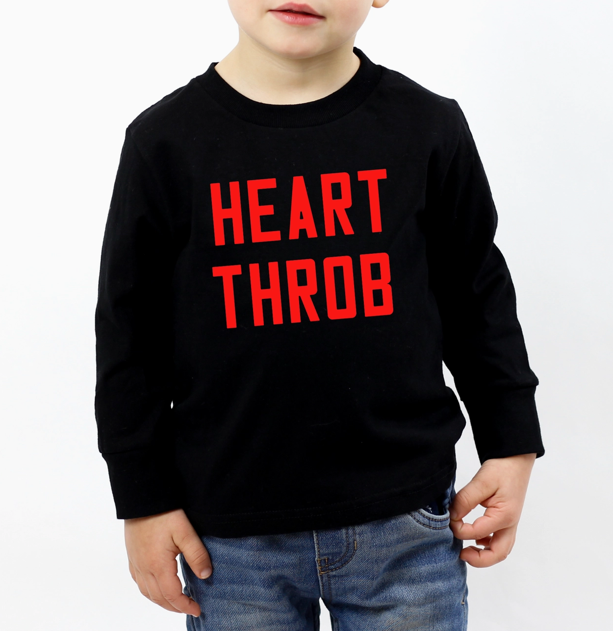 Heart Throb - Black Long Sleeve