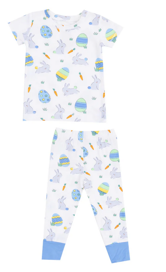 Easter Bunnies Bamboo Two Piece - Short Sleeve/Pants