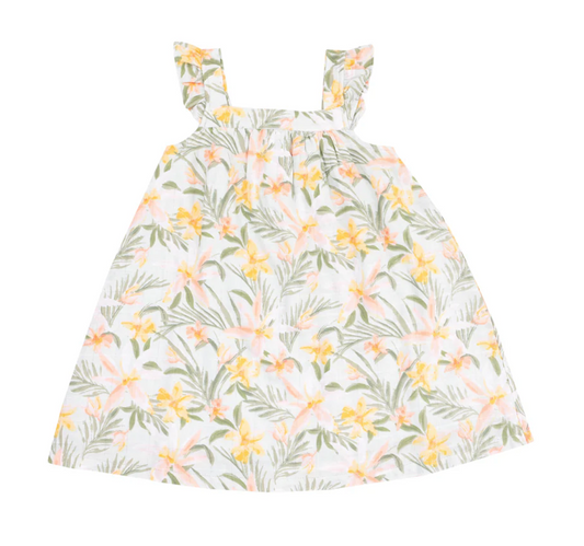 Organic Sundress - Island Floral - Muslin Cotton