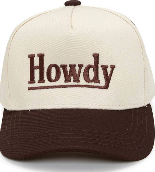 Embroidered Two Tone Vintage Snapback - Howdy