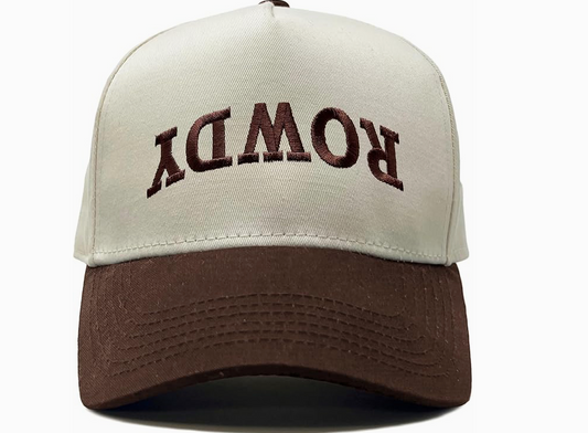 Embroidered Two Tone Vintage Snapback - Rowdy