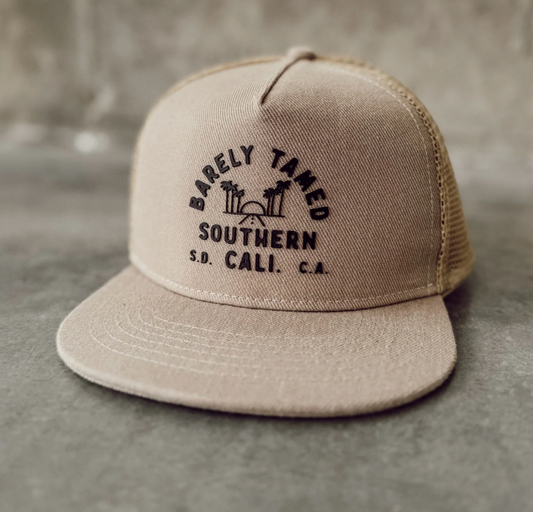 Barely Tamed Sand Snapback Hat