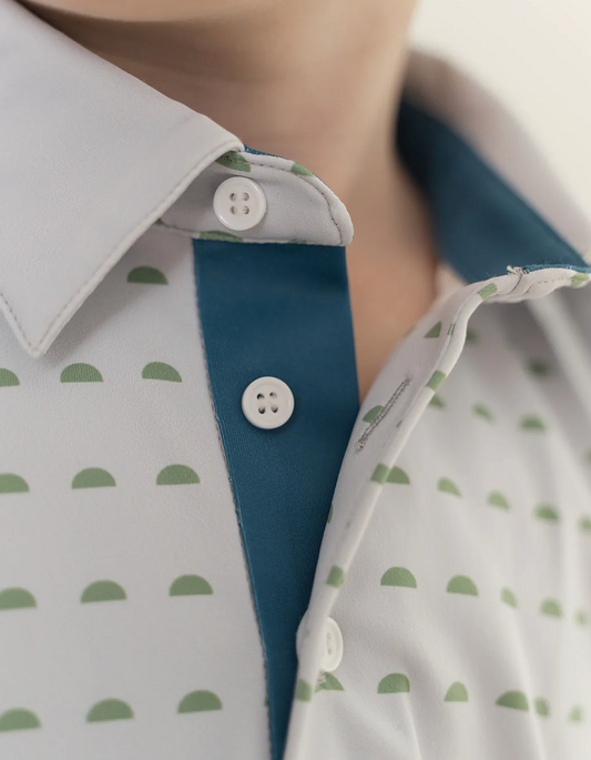 The Dune Gray Performance Polo - Turtlebacks
