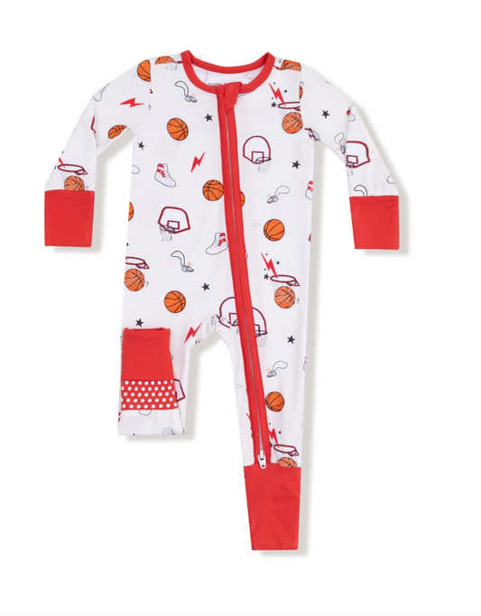 Basketball Convertible Zip Bamboo Romper