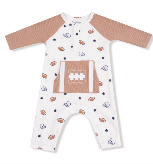 Football Henley Waffle Romper
