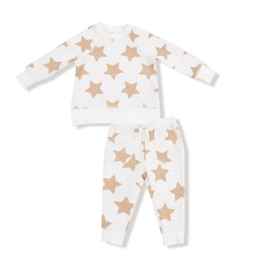 Raglan Stars Sweatshirt and Jogger Set