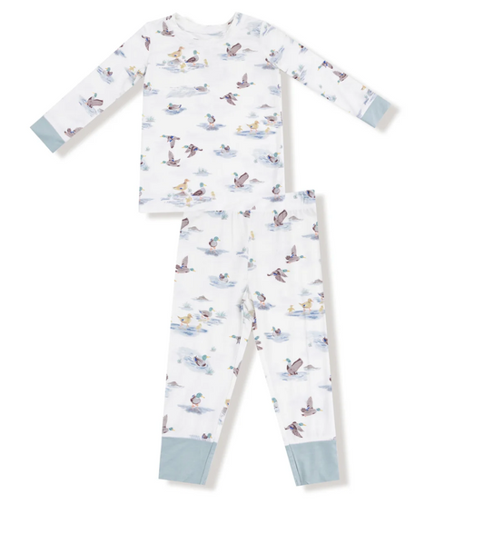 Migrating Mallards Long Sleeve Bamboo Loungewear