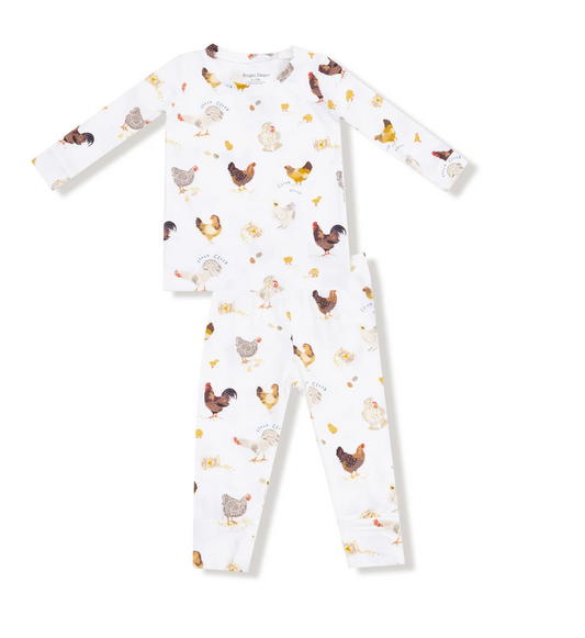 Chickens Long Sleeve Bamboo Loungewear