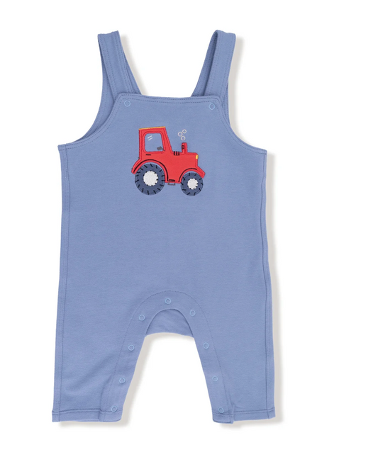 French Terry Overalls - Country Blue