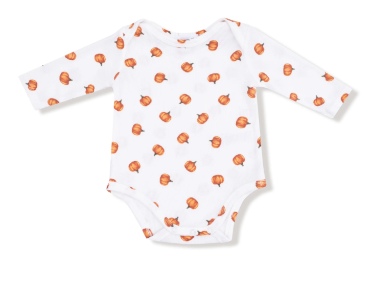 Pumpkin Ribbed Bamboo Onesie