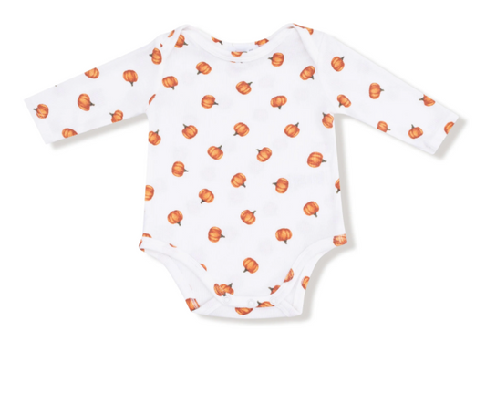 Pumpkin Ribbed Bamboo Onesie
