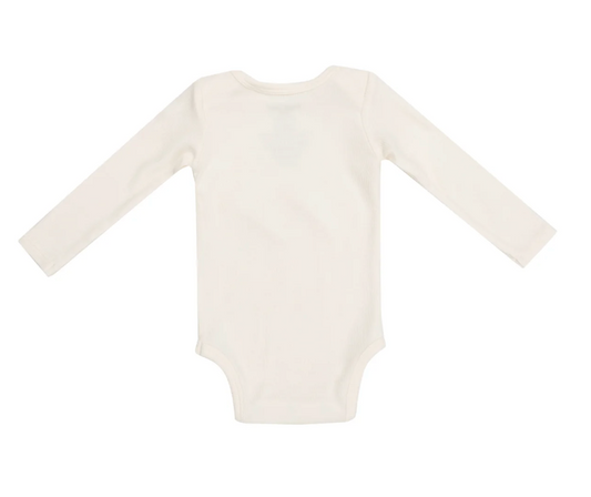 Cream Lap Shoulder Bamboo Bodysuit
