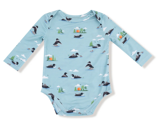Loons Duck Lap Shoulder Bamboo Bodysuit