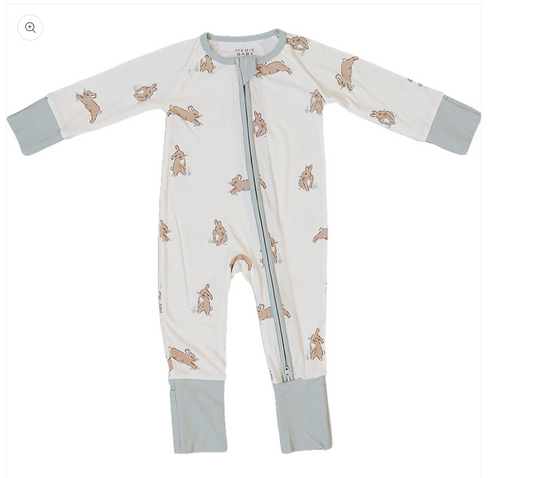 Bunny Ribbed Convertible Bamboo Pajama