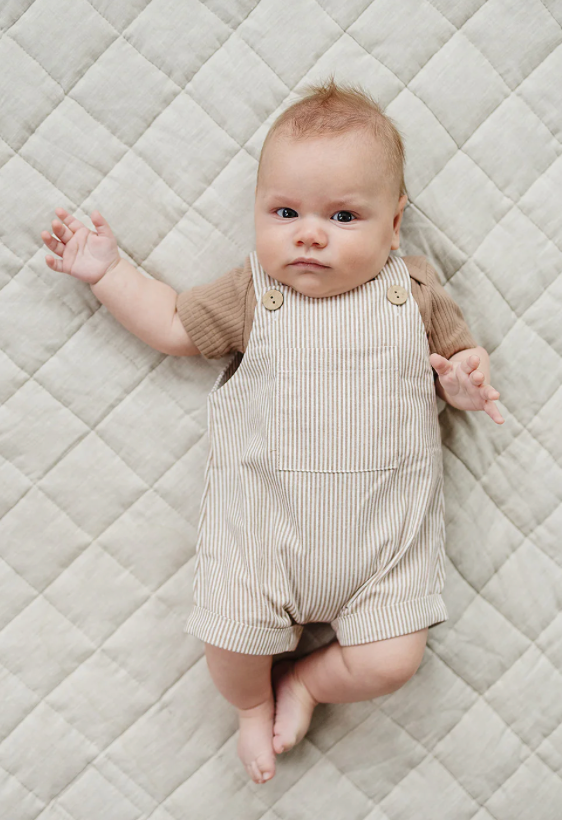 Tan Ribbed Bodysuit - 0-3m