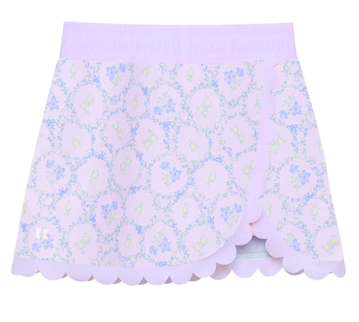 lavender love scalloped skort - girls