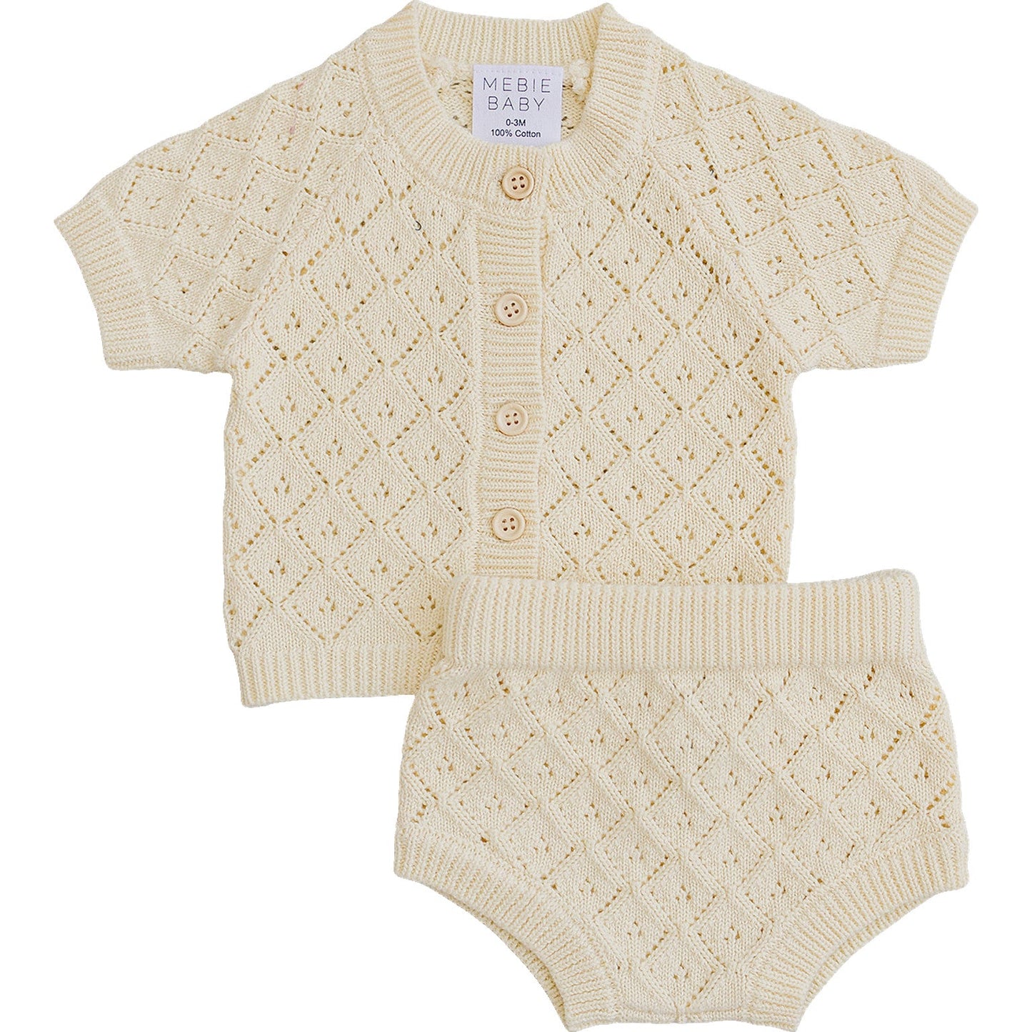 Yellow Cardigan Bloomer Set