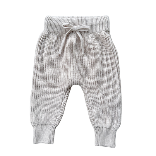 Knit Pants Cotton - Sand