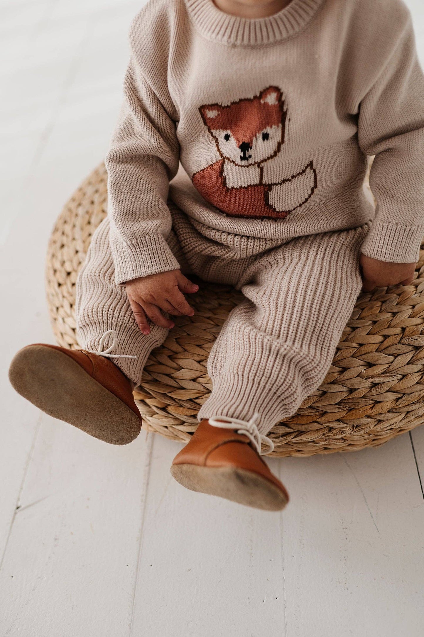 Knit Pants Cotton - Sand